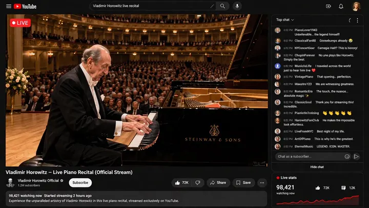 Video cover interface template example