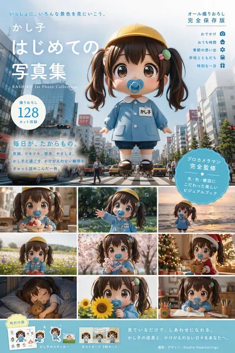 Character portrait collection — example composition