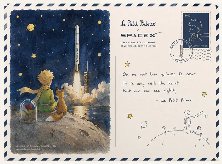 Little Prince and starship collaboration template example