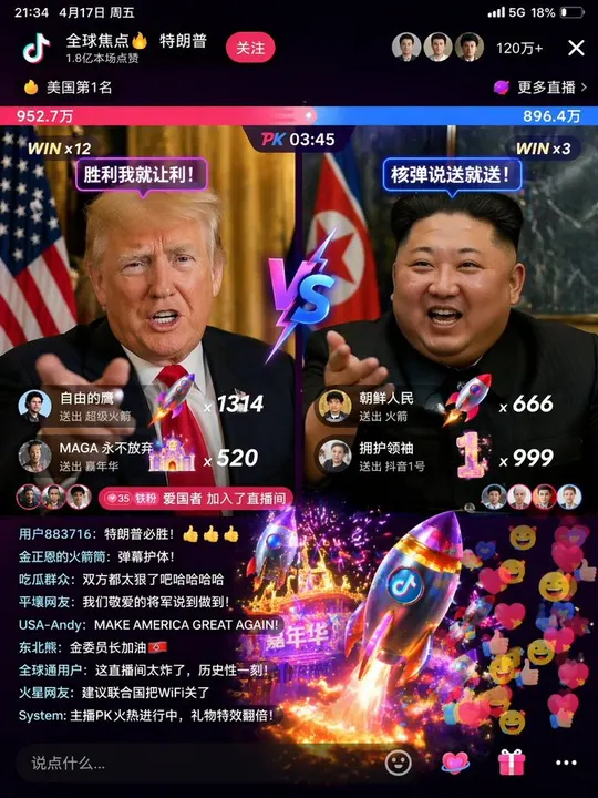 Livestream interface template example
