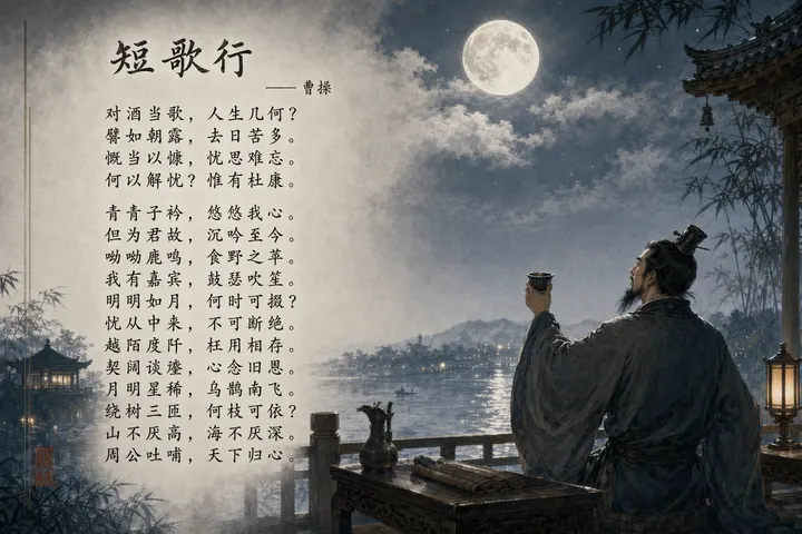 Classical poetry landscape template example
