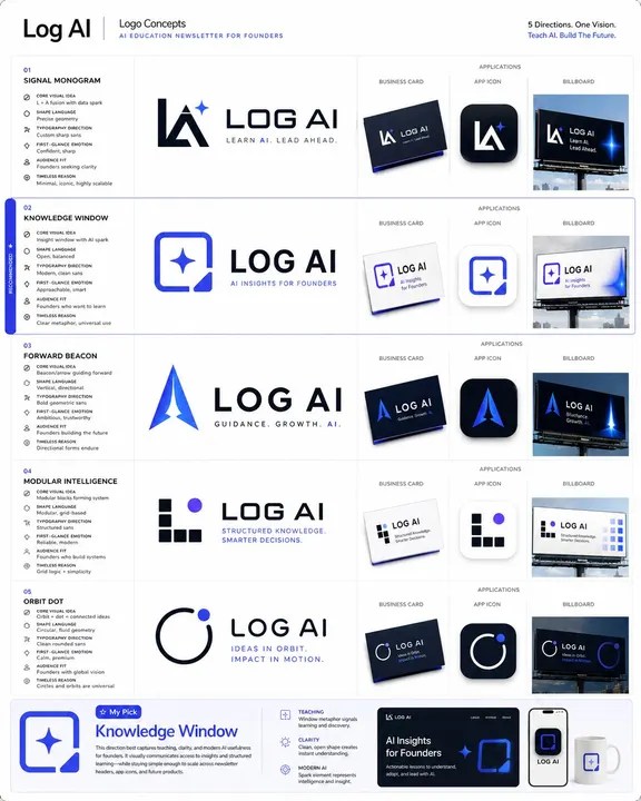 Logo and brand identity system template example