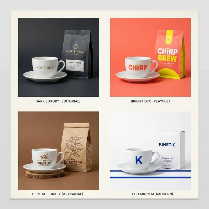 Brand-wrapped product advertisement template example