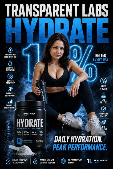 Hydration supplement fitness campaign — example composition
