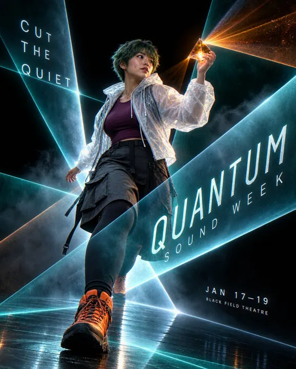 Volumetric laser poster template example